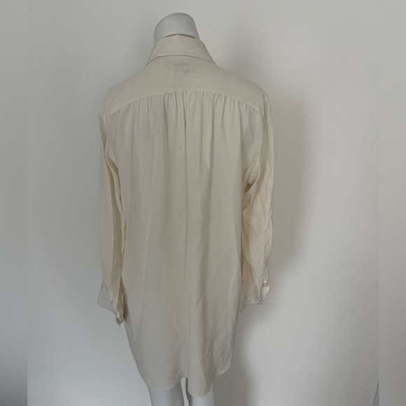 CCCOLLECTION IVORY SILK BLOUSE SIZE XS - Picture 2 of 3